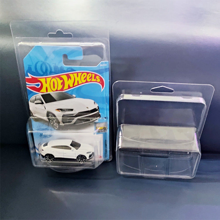 Keberlanjutan Warna Blister custom hot wheels display case & Clamshell Packaging untuk koleksi mobil mainan
