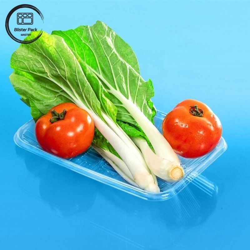 Supermarket Grade Blister Packaging Tray Untuk Produk Segar Buah Sayuran Dan Daging