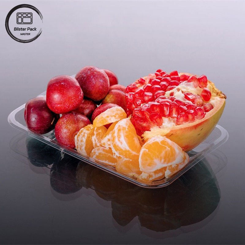 Supermarket Grade Blister Packaging Tray Untuk Produk Segar Buah Sayuran Dan Daging