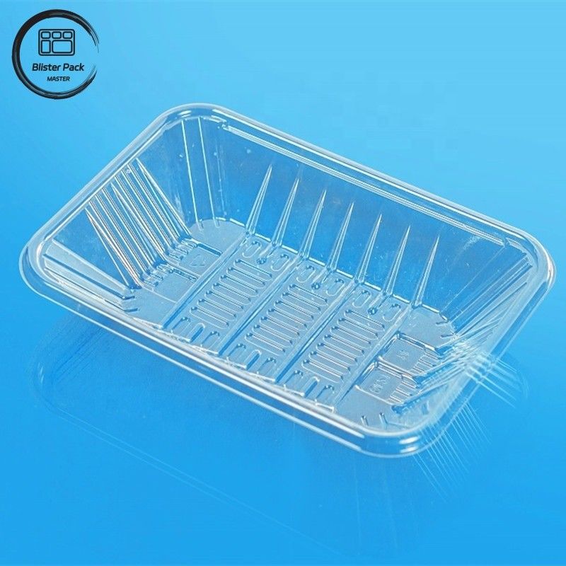 Supermarket Grade Blister Packaging Tray Untuk Produk Segar Buah Sayuran Dan Daging
