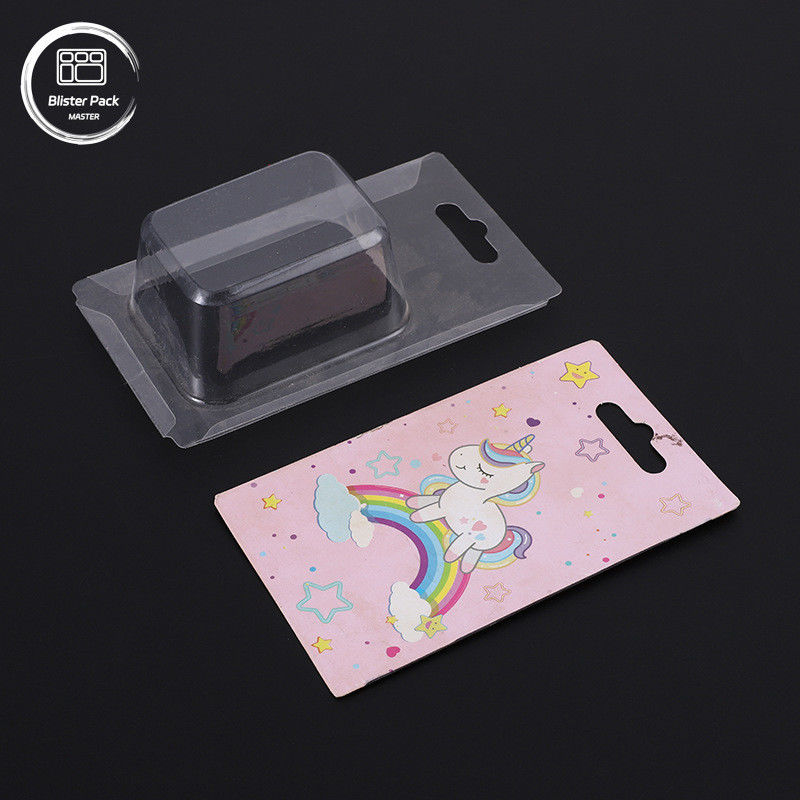 Kartu Slide PVC Custom Paket Blister Custom Masukkan Kemasan Dengan Kartu Kertas Untuk Tampilan Kartu yang Aman