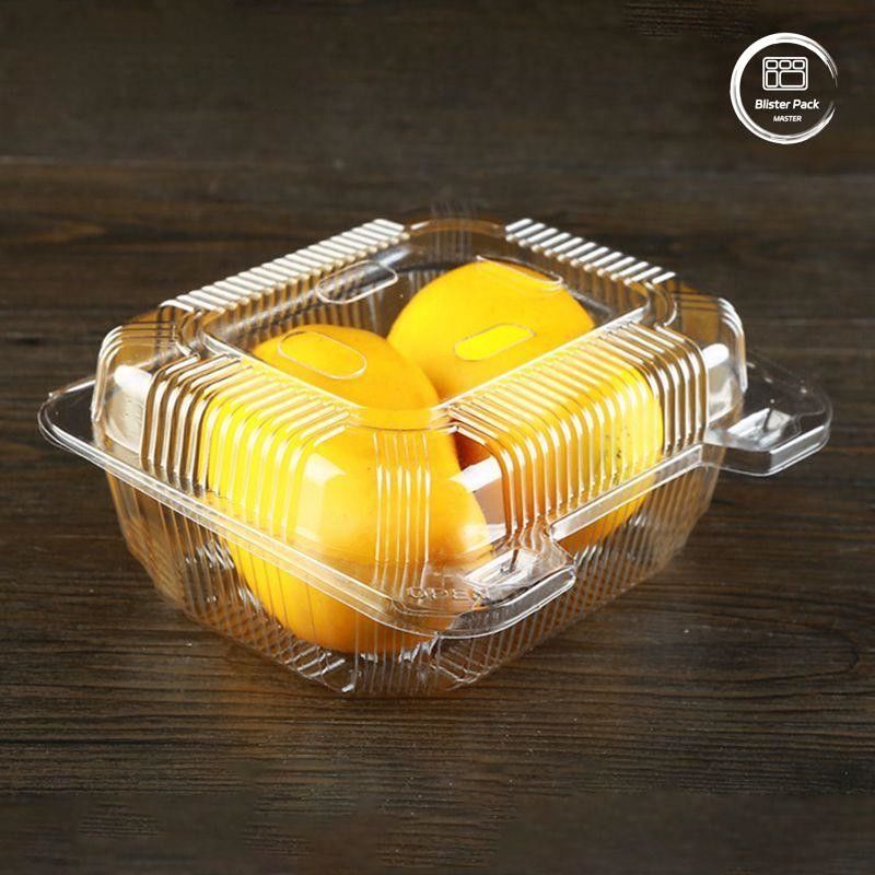 OEM/ODM Clamshell Tray Buah Satu Kali Dan Kontainer Sayuran PET Bening Plastik Kelas Pangan
