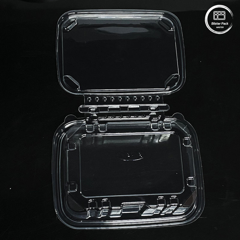 Ramah lingkungan 16 & 24 Oz wadah salad dengan tutup terpasang sekali pakai untuk produk segar