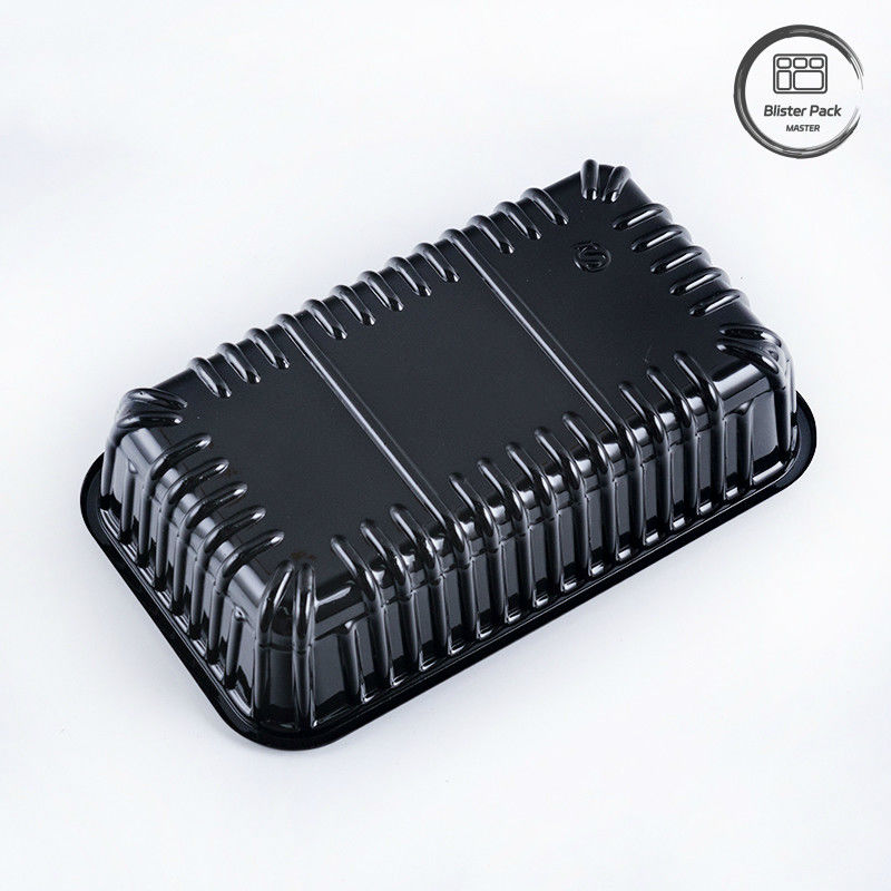 Custom Disposable Plastic Jamur Punnet Blister Buah dan Sayuran Tray