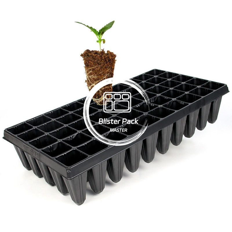 50 Cell Plastic Germination Trays Tumbuhan tahan lama untuk pertumbuhan tanaman