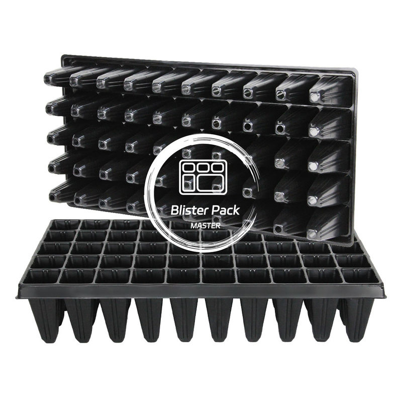 50 Cell Plastic Germination Trays Tumbuhan tahan lama untuk pertumbuhan tanaman