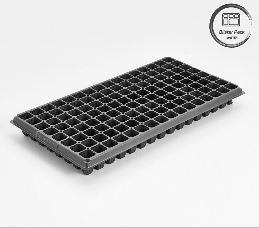 128 Sel PS Plastik Tray Benih Untuk Kebun Sayuran 0.8mm Untuk 1.0mm Tepak Tray Pertumbuhan Pertumbuhan