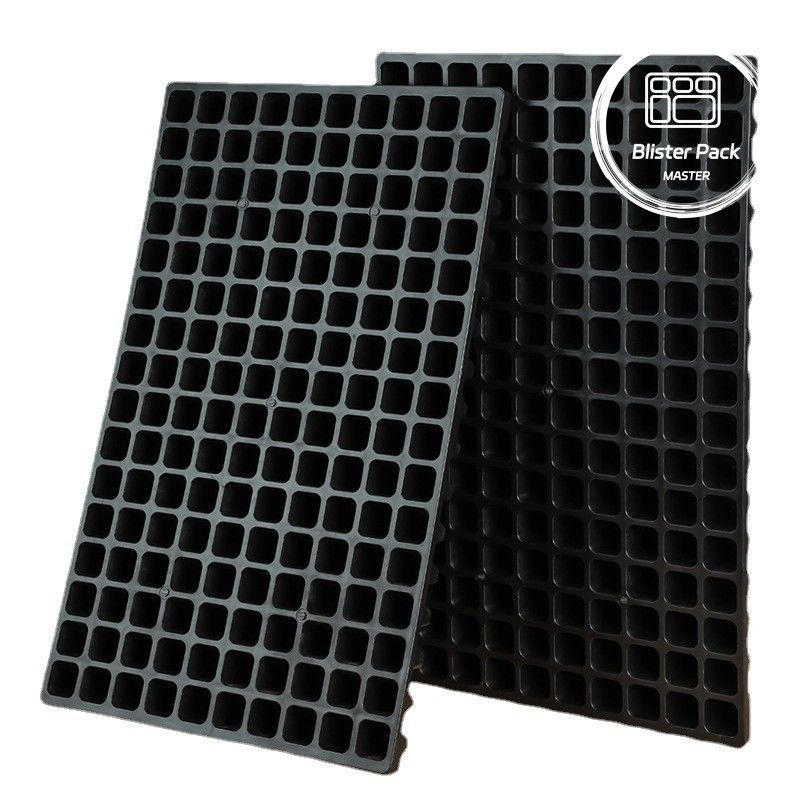 72 Sel Plastik Tray Nursery dengan Tutup Datar Tumbuh untuk Bunga & Tanaman Hijau