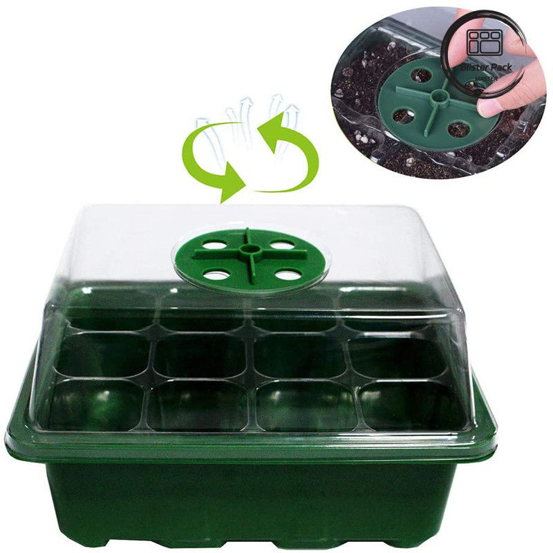 Multi Fungsi Indoor Garden Nursery Box Plastik Tray Penanaman / 6 Tray Penanaman Sel