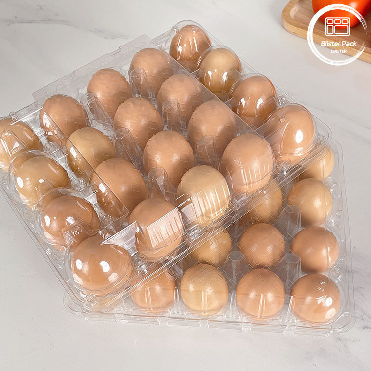 30 Lubang Plastik Tray Telur Pengemasan Karton Oleh Produsen Untuk Menyimpan Telur Aman