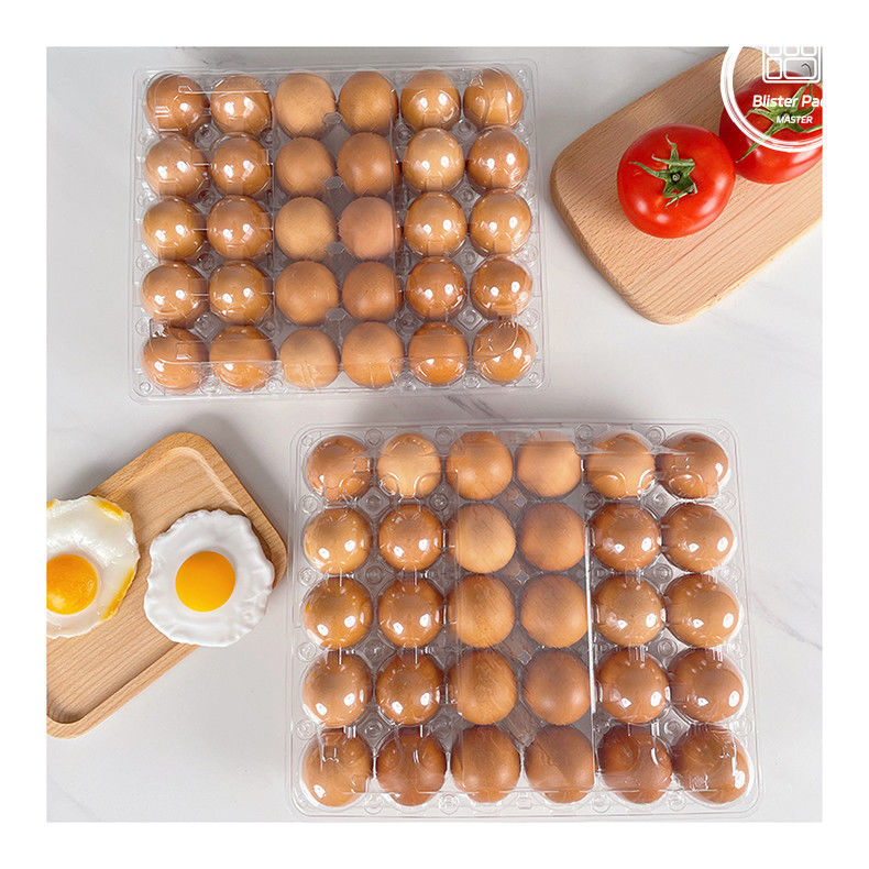 30 Lubang Plastik Tray Telur Pengemasan Karton Oleh Produsen Untuk Menyimpan Telur Aman