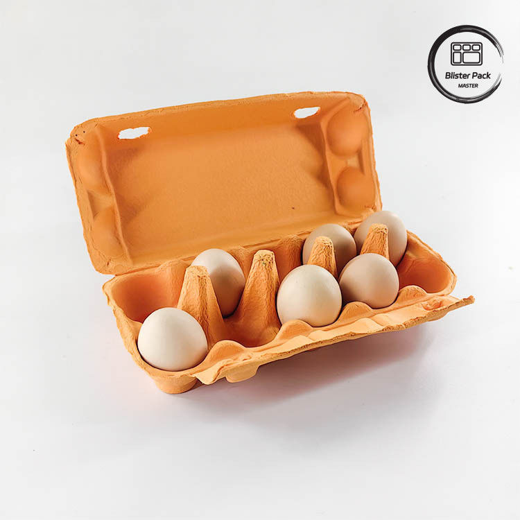 Kemasan telur puyuh Eco Custom 12 6 4 Kotak kertas pulp Kotak telur untuk telur ayam