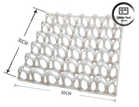 Pengemasan 30 Sel Plastik Blister Tray untuk Telur Ayam
