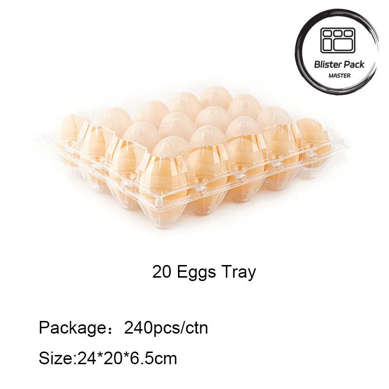 Tray Telur Plastik Transparan 4 sampai 30 Telur Kapasitas Blister Box Packaging