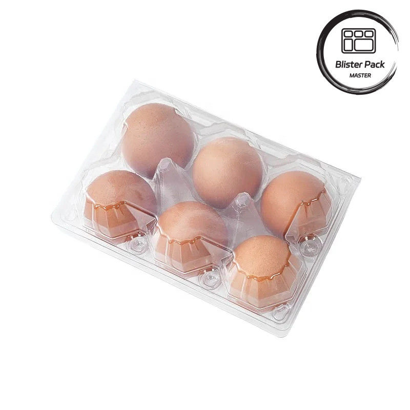 28 Lubang Termoformed Custom Clear PET Plastic Transparent Egg Blister Tray Untuk Telur Ayam