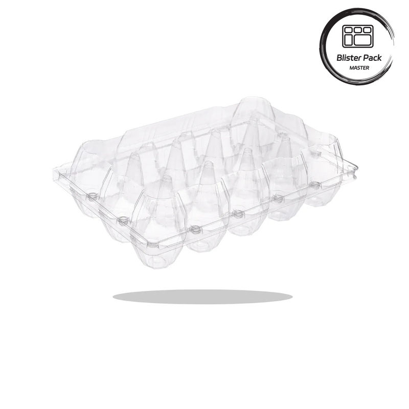 20/24/30 Cell PET Clear Plastic Egg Blister Tray Pengemasan Telur Ayam Kulit Sarang dengan Tutup