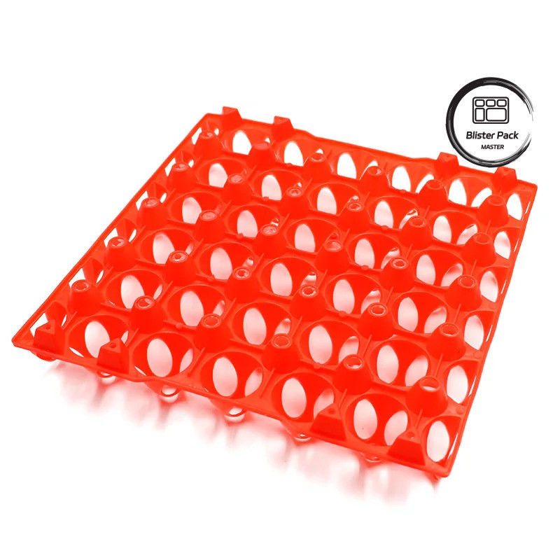 30 Tray Blister Telur Kotak Plastik Berwarna-warni Tray Plastik Termoformed tahan lama Untuk Peternakan Ayam
