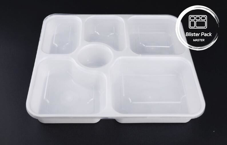 Kotak plastik yang dapat dibawa ke microwave dengan 2, 3, 4, 6 kompartemen
