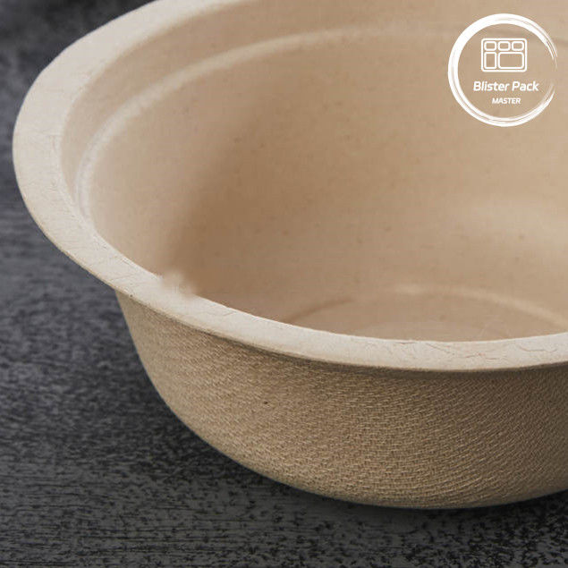 PFAS Bebas Biodegradable Gula Gula Bagasse Mangkuk Satu Pakai Sup dan Salad Mangkuk 8oz sampai 32oz