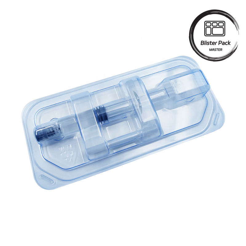 Kemasan Blister Medis Sterilisasi Untuk Asam Hyaluronik Kemasan Tray Medis Kosmetik Sekali pakai