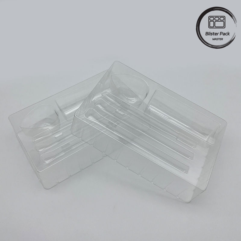 Custom PP PVC PET Plastik Medical Blister Pack Low MOQ Untuk Makanan Medis Dan Elektronik