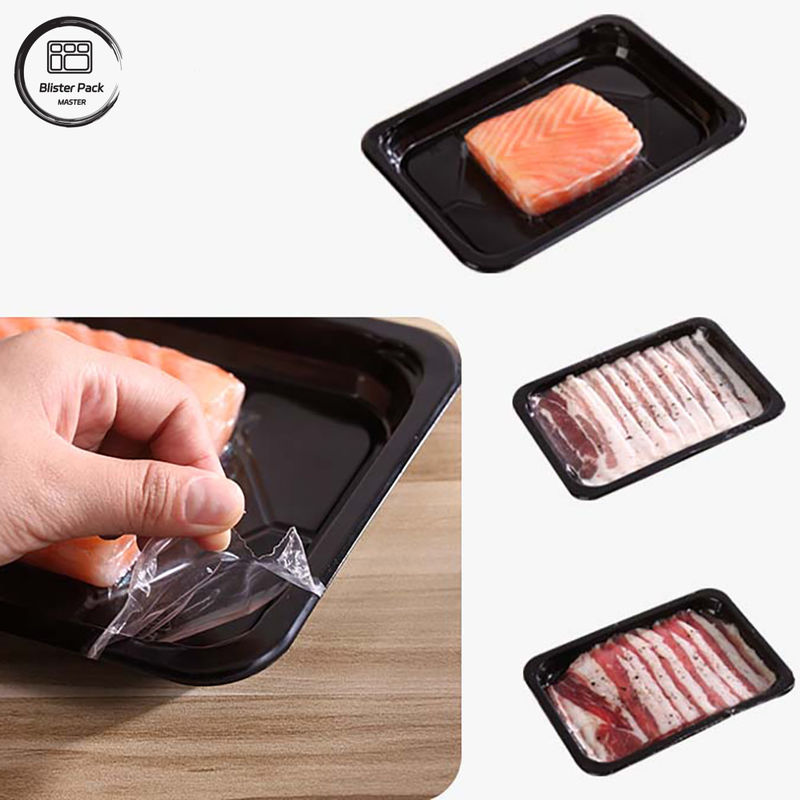 Custom Retort PP Meat Tray Plastik Untuk Tiram Dan daging beku Kemasan Dengan Segel Aman Dan Desain awet