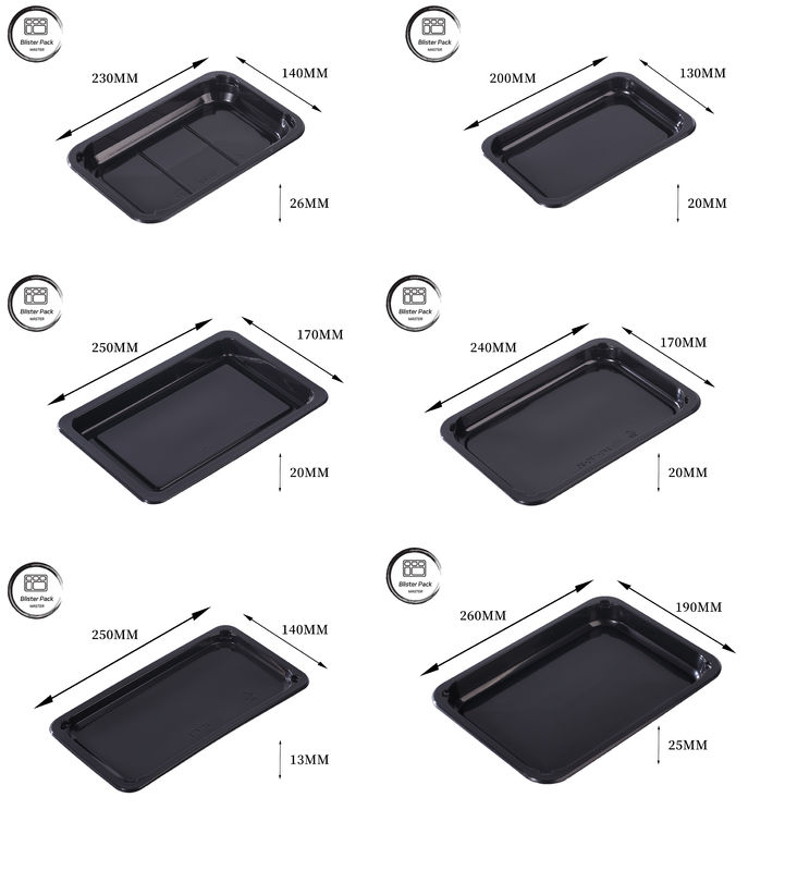 Custom Retort PP Meat Tray Plastik Untuk Tiram Dan daging beku Kemasan Dengan Segel Aman Dan Desain awet