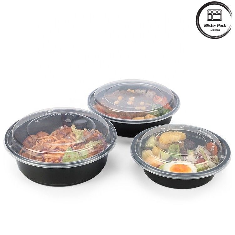Wadah salad sekali pakai bebas BPA tahan kebocoran Berbagai ukuran 8oz 12oz 16oz 24oz 32oz