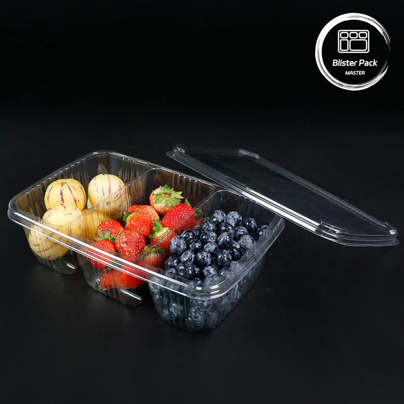 Premium Buah Dressing Salad Buah Piring Salad Plastik Jelas Pengemasan Piring Untuk Kesegaran