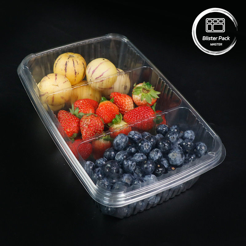 Premium Buah Dressing Salad Buah Piring Salad Plastik Jelas Pengemasan Piring Untuk Kesegaran