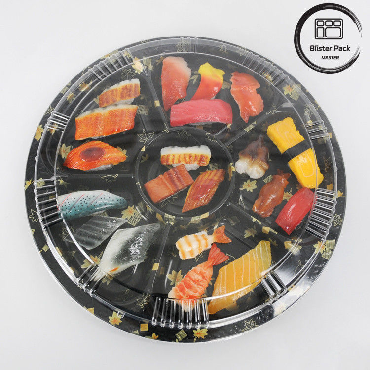 Kemasan Makanan Bulat Sushi Mengambil Out Container Untuk Pengalaman Makan Segar Dan Nyaman