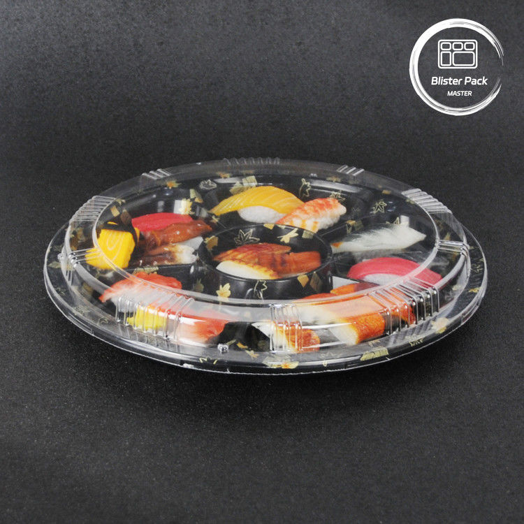 Kemasan Makanan Bulat Sushi Mengambil Out Container Untuk Pengalaman Makan Segar Dan Nyaman