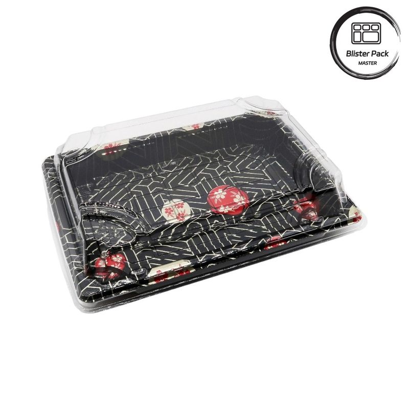 Premium Jepang Gaya Plastik Sushi Tray sekali pakai Ideal untuk penggunaan profesional dan rumah