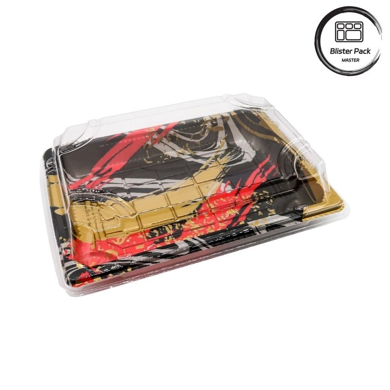 Premium Jepang Gaya Plastik Sushi Tray sekali pakai Ideal untuk penggunaan profesional dan rumah