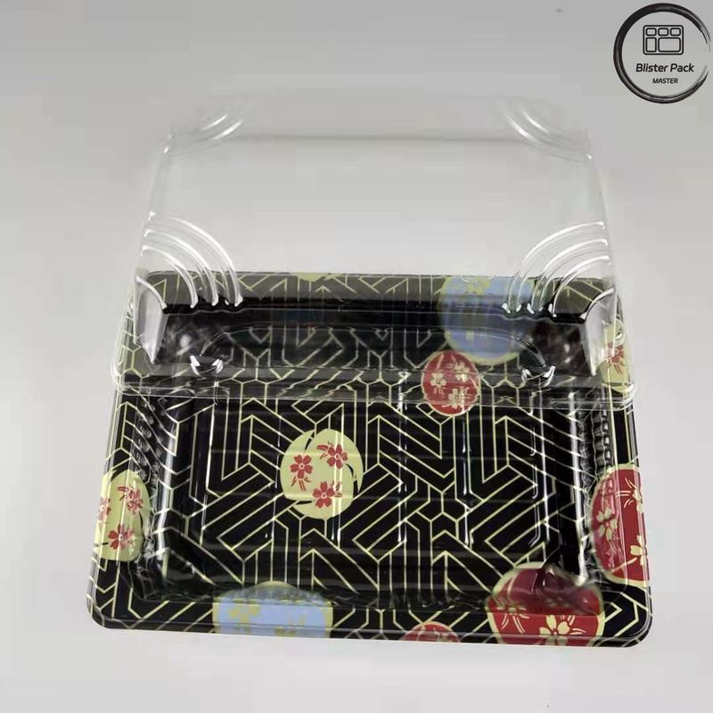 Premium Desain Embossing Plastik Sushi Tray Blister Pack Di Harga yang Kompetitif