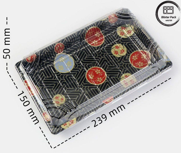 Premium Desain Embossing Plastik Sushi Tray Blister Pack Di Harga yang Kompetitif