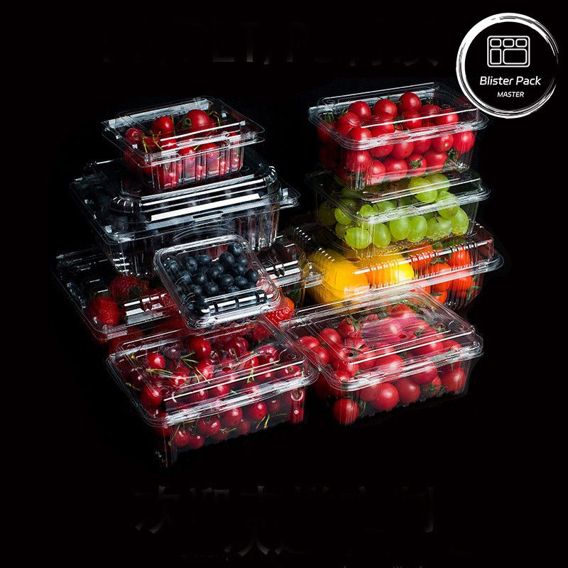Tray sayur segar PET transparan dan Tray buah segar - Ideal untuk ditampilkan dan disimpan