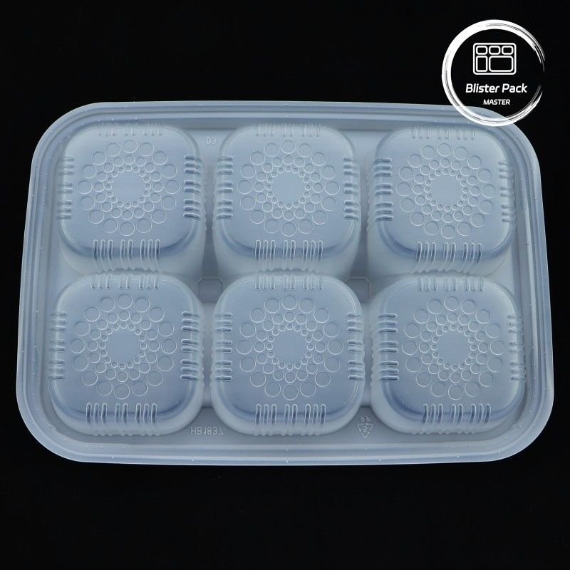 Bakery Blister Packaging Container makanan sekali pakai dengan tutup untuk makanan penutup Toko kue