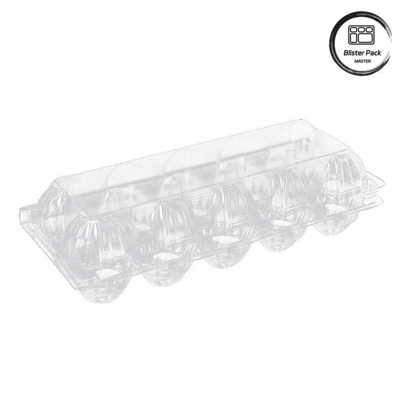 20/24/30 Cell PET Clear Plastic Egg Blister Tray Pengemasan Telur Ayam Kulit Sarang dengan Tutup
