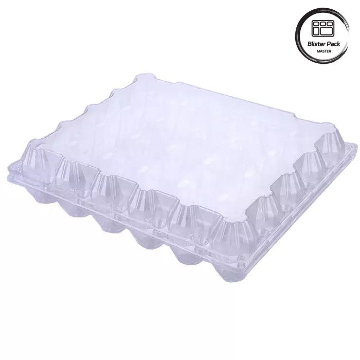 Ukuran yang disesuaikan PET Telur Blister Tray Disposable Vakum Bentuk Plastik Tray