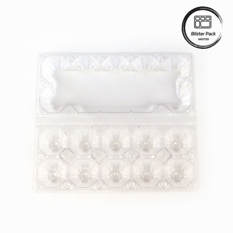 Plastik Tray Telur Kontainer serbaguna dengan 4 sampai 15 lubang Transparan Custom Thermoformed Trays