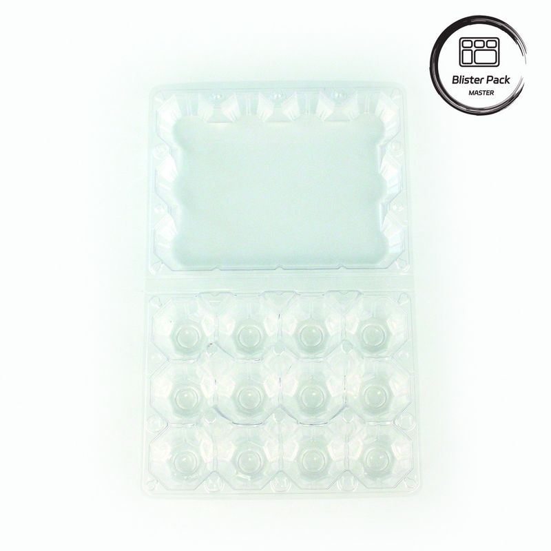 Plastik Tray Telur Kontainer serbaguna dengan 4 sampai 15 lubang Transparan Custom Thermoformed Trays