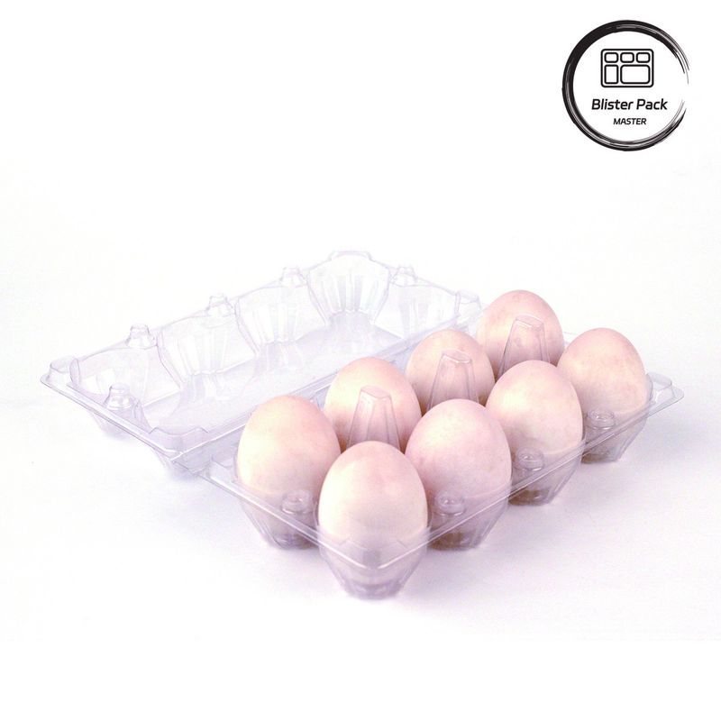Plastik Tray Telur Kontainer serbaguna dengan 4 sampai 15 lubang Transparan Custom Thermoformed Trays