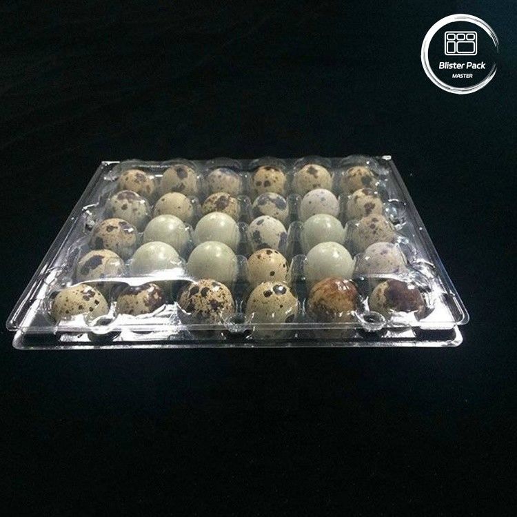 Tray Blister Telur Bulat dengan 30 Lubang Kemasan Telur Grosir Murah