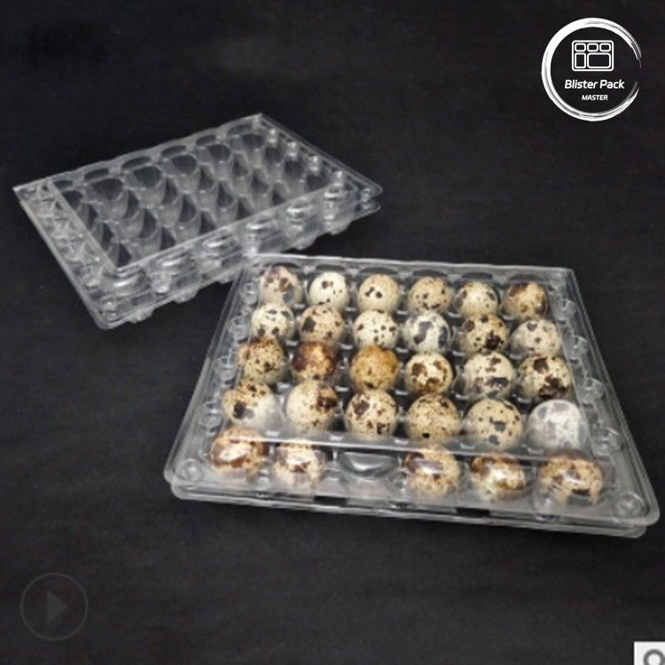 Tray Blister Telur Bulat dengan 30 Lubang Kemasan Telur Grosir Murah