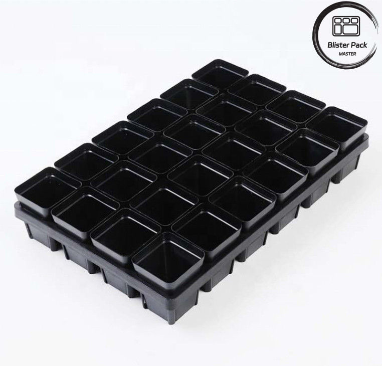 Tray penanam plastik tahan lama 24 lubang Succulent Nursery Pot Budidaya Tray untuk taman