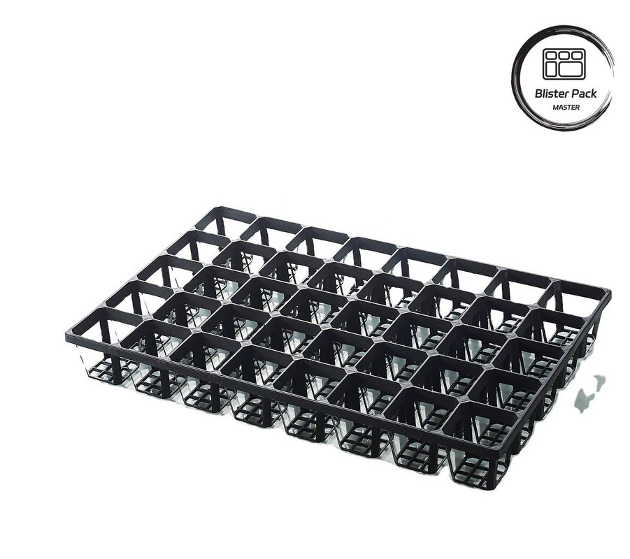 Tray Biji Plastik Berukuran Berbagai 6, 12, 20, 24, 40 Sel Kuat untuk berkebun