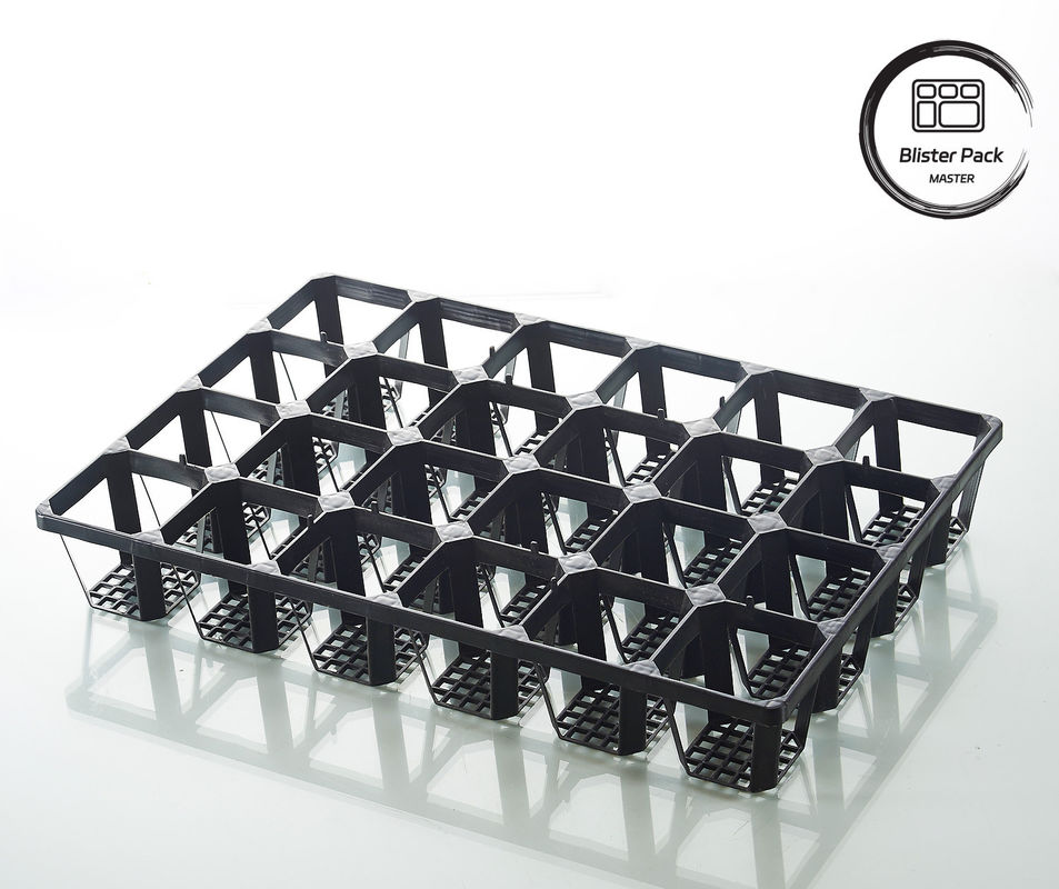 Tray Biji Plastik Berukuran Berbagai 6, 12, 20, 24, 40 Sel Kuat untuk berkebun