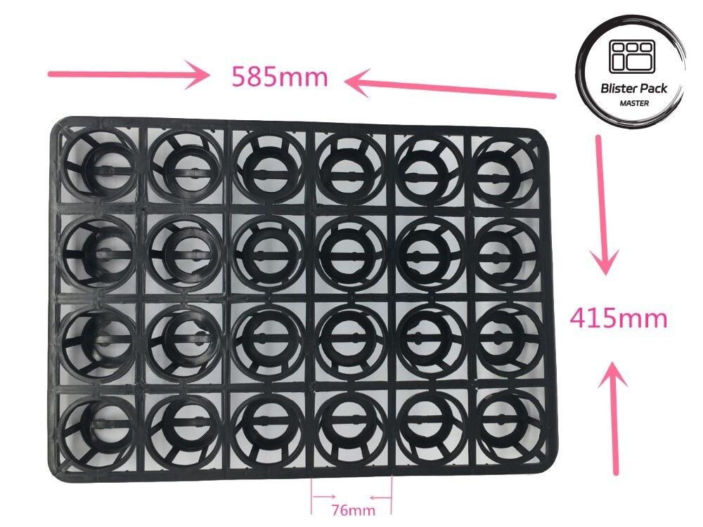 Custom Color 24-Low Plastic Flower Pot Carry Tray, tahan lama Tray Penanaman Nursery