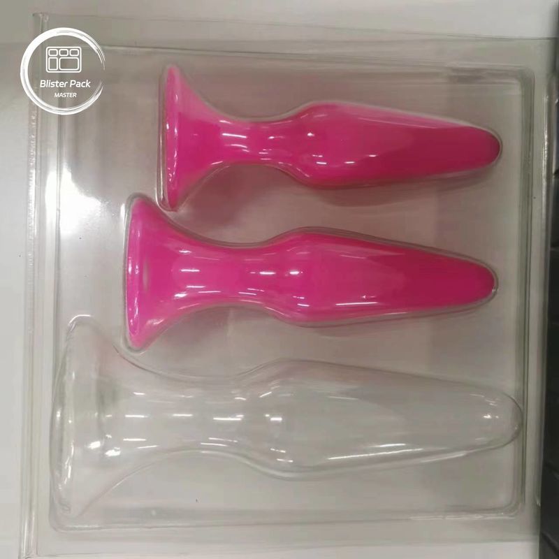 Eco-Friendly PS PET Clamshell Blister Box Untuk Produk Dewasa, Aldult Toy Storage And Packaging